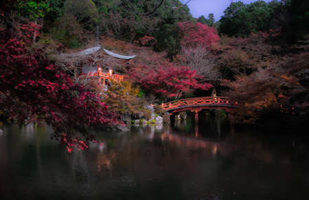 Autumn season at Daigoji temple in kyoto,Japanのeditorial素材