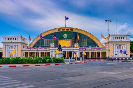 Bangkok Railway Station (Hua Lamphong  Station)  in Bangkok, Thailandの写真素材