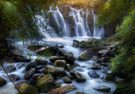 Sapan Waterfall at Khun Nan National Park, Sapan village, Boklua District, Nan Province, Thailand.