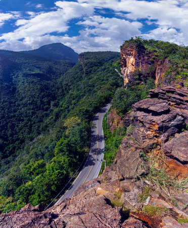 Pha luang daeng viewpoint,Jomthong district, Chiang mai pprovince, Thailandの写真素材