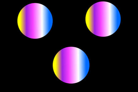 Colorful circles on a black background. Vector illustration. Eps 10