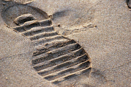 Footprint in the sand