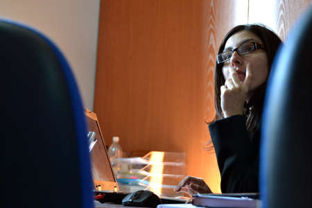 Woman working in the officeの写真素材