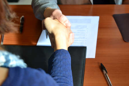 Businesspeople handshakingの写真素材