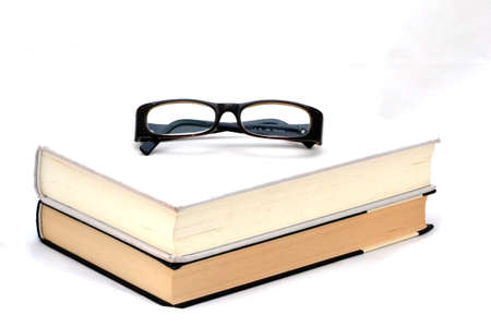 Books and glassesの写真素材