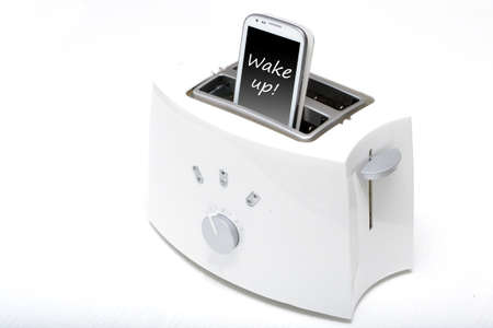 Mobile phone in the toaster