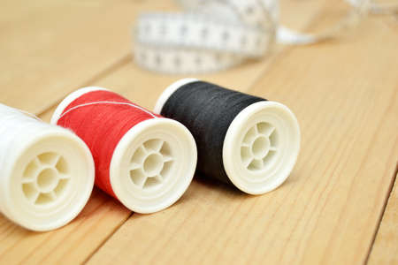 Colored threadsの写真素材
