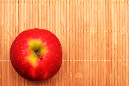 Apple on wood