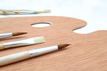 Palette and brushes