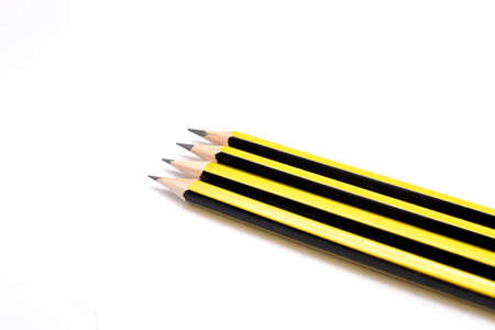 Yellow and black pencils