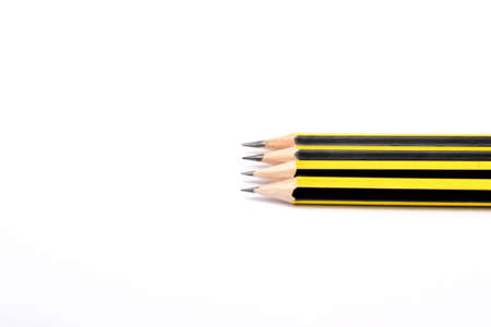 Many pencils in white backgroundの写真素材