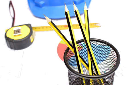 Tools for construction drawingsの写真素材