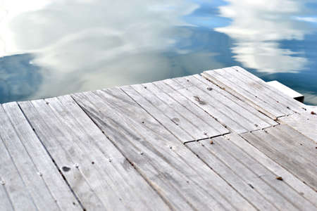 Wood and seaの写真素材