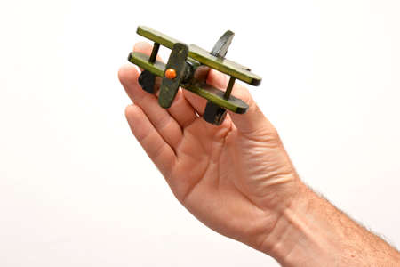 vintage wooden aircraftの写真素材