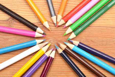 Many pencilsの写真素材