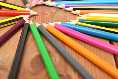 Many pencils with heart formの写真素材