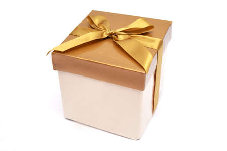 Gold gift boxの写真素材