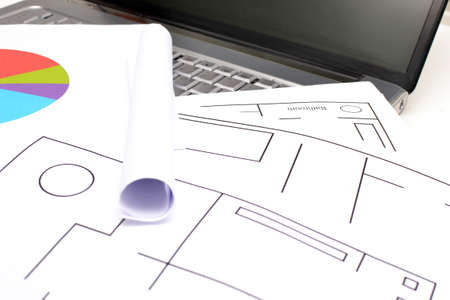 Architect plansの写真素材