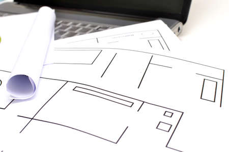 Architect plansの写真素材