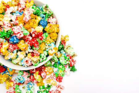 Colored popcornの写真素材