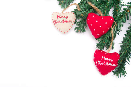 Christmas heartsの写真素材