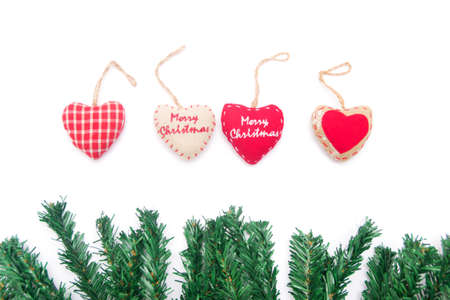 Christmas heartsの写真素材
