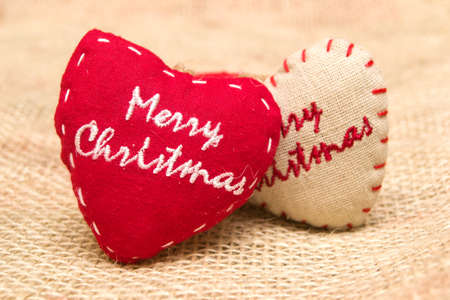 Christmas heartsの写真素材