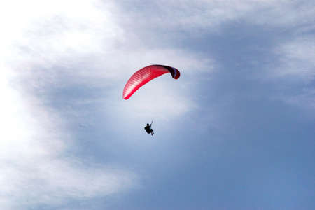 Paragliding sportの写真素材