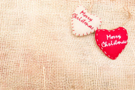 Christmas heartsの写真素材