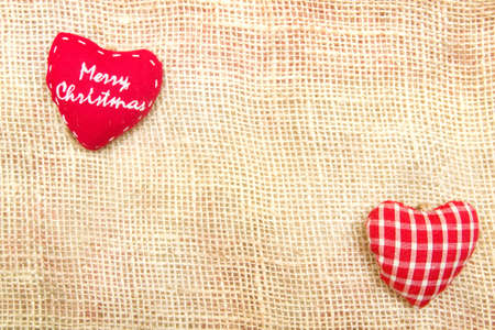 Christmas heartsの写真素材