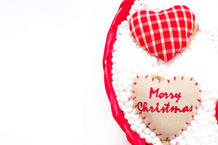 Christmas heartsの写真素材
