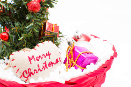 Christmas Tree and Christmas decorationsの写真素材