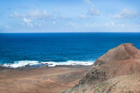 Sea and mountainの写真素材