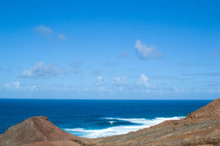 Sea and mountainの写真素材