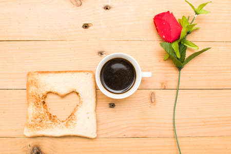 Romantic breakfastの写真素材