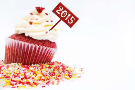 New year cupcakeの写真素材