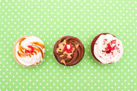 Birthday cupcakesの写真素材
