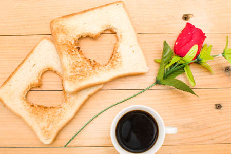 Romantic breakfastの写真素材