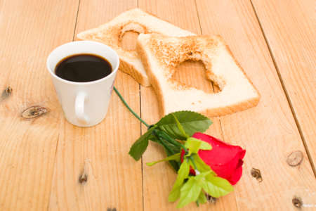 Romantic breakfastの写真素材