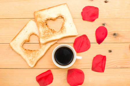 Romantic breakfastの写真素材