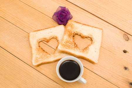 Romantic breakfastの写真素材
