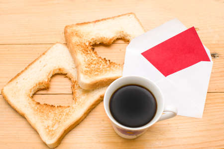 Romantic breakfastの写真素材