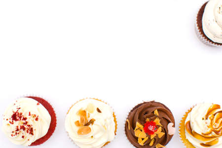 Birthday cupcakesの写真素材