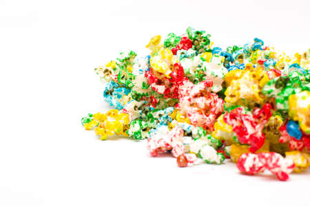 Colored popcornの写真素材
