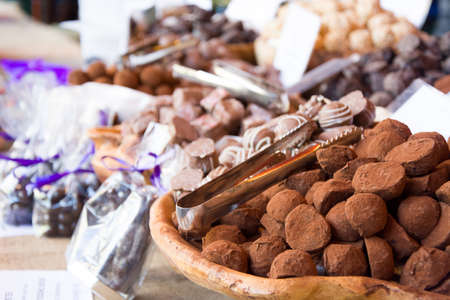 chocolate at a flea market