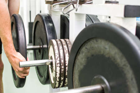 man in gymの写真素材