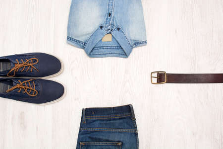 denim clothesの写真素材