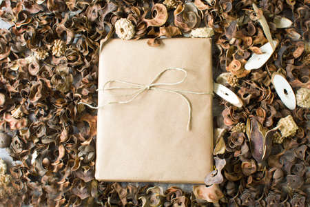 Rustic gift boxの写真素材