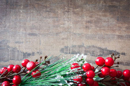 Berries Christmas decorationの写真素材