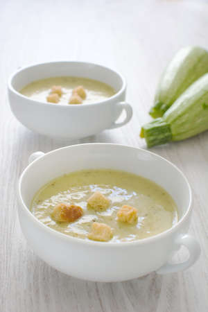 Zucchini soupの写真素材